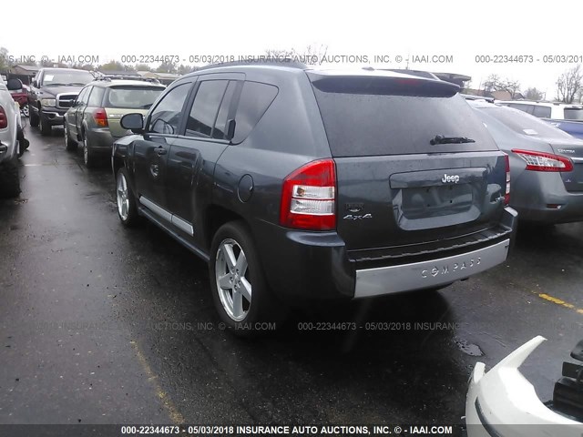 1J8FF57W68D693704 - 2008 JEEP COMPASS LIMITED Dark Blue photo 3