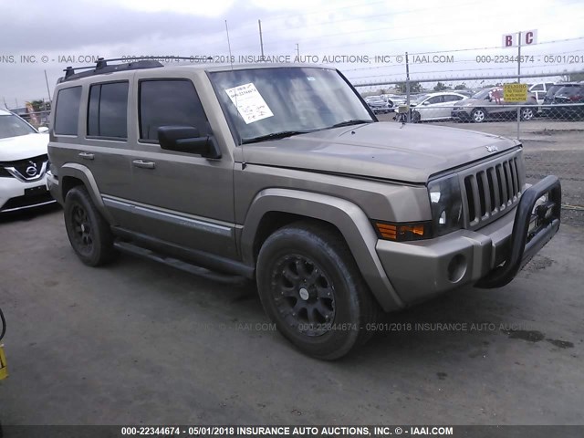 1J8HH48N96C286711 - 2006 JEEP COMMANDER BEIGE photo 1