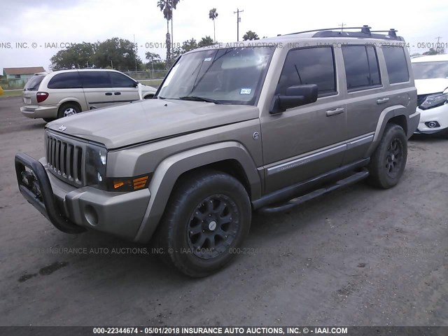 1J8HH48N96C286711 - 2006 JEEP COMMANDER BEIGE photo 2