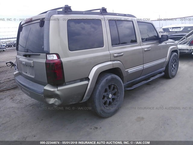 1J8HH48N96C286711 - 2006 JEEP COMMANDER BEIGE photo 4