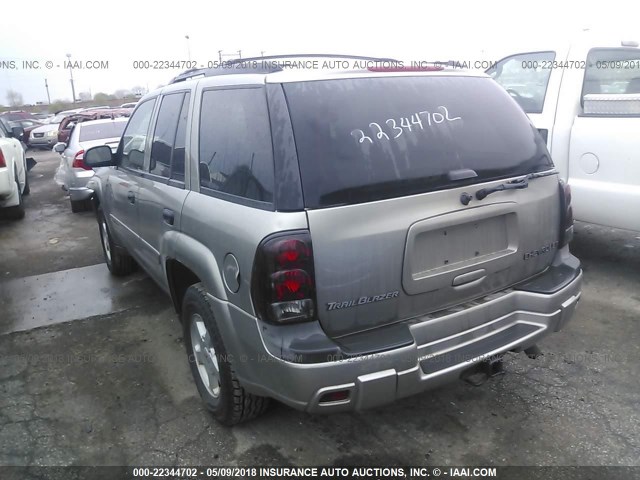 1GNDT13S622497162 - 2002 CHEVROLET TRAILBLAZER  BEIGE photo 3