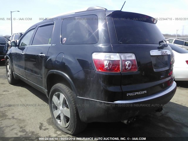 1GKKVREDXCJ163719 - 2012 GMC ACADIA SLT-1 Czarny zdjęcie 3