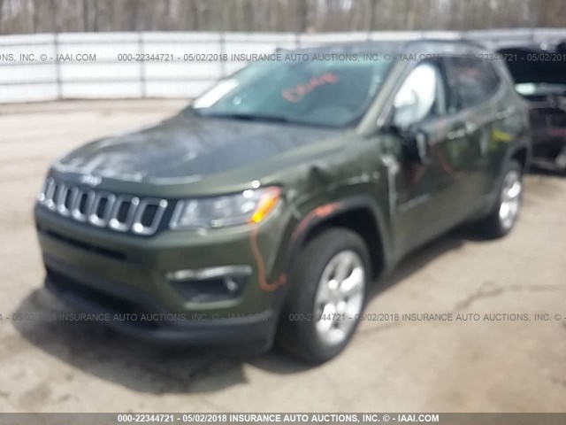 3C4NJDBB4JT231416 - 2018 JEEP COMPASS LATITUDE 绿色 照片 2