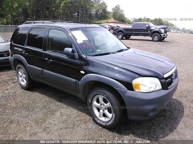 4F2YZ02ZX5KM44745 - 2005 MAZDA TRIBUTE I BLACK photo 1