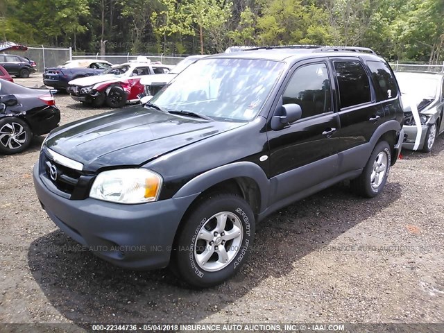 4F2YZ02ZX5KM44745 - 2005 MAZDA TRIBUTE I BLACK photo 2