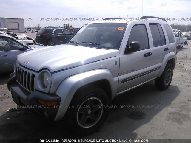 1J4GL48K24W171879 - 2004 JEEP LIBERTY SPORT SILVER photo 2