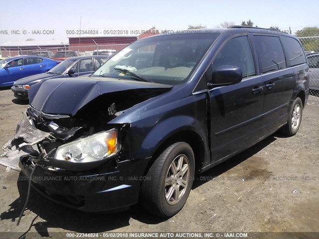 2A8HR54P78R636891 - 2008 CHRYSLER TOWN & COUNTRY TOURING BLUE photo 2