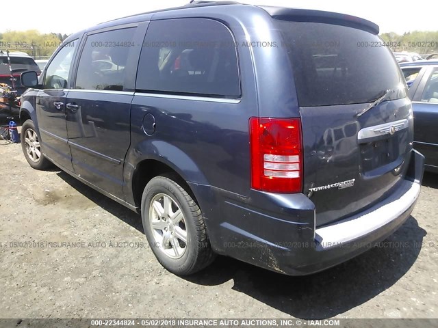 2A8HR54P78R636891 - 2008 CHRYSLER TOWN & COUNTRY TOURING BLUE photo 3