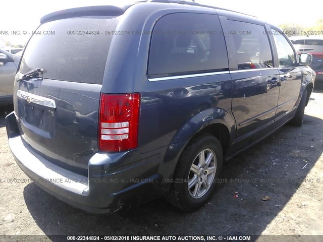 2A8HR54P78R636891 - 2008 CHRYSLER TOWN & COUNTRY TOURING BLUE photo 4