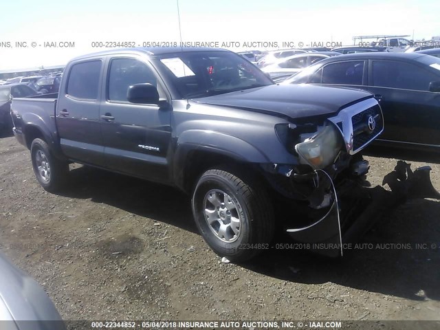 3TMJU4GN9BM112216 - 2011 TOYOTA TACOMA DOUBLE CAB PRERUNNER GRAY photo 1