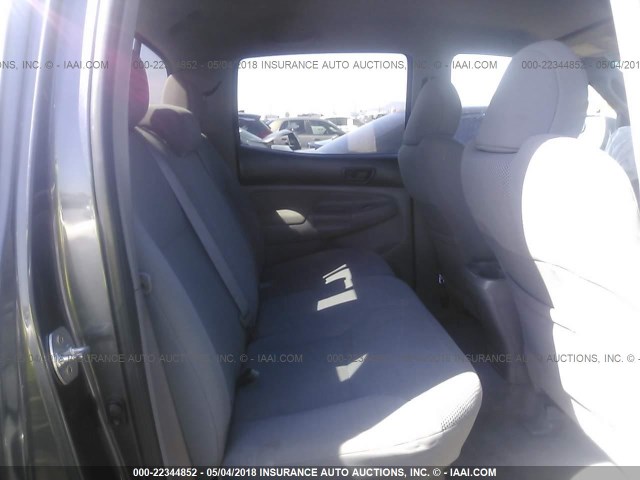 3TMJU4GN9BM112216 - 2011 TOYOTA TACOMA DOUBLE CAB PRERUNNER GRAY photo 8