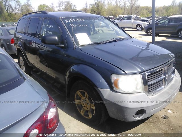 1D8HB38P57F549296 - 2007 DODGE DURANGO SXT BLUE photo 1