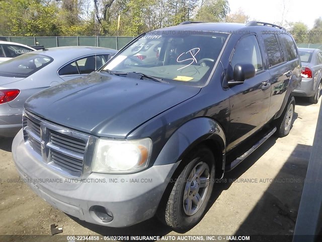 1D8HB38P57F549296 - 2007 DODGE DURANGO SXT BLUE photo 2