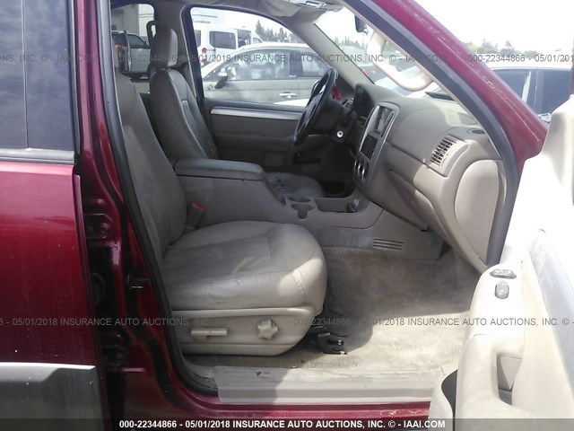 4M2DU66K73UJ07829 - 2003 MERCURY MOUNTAINEER  BURGUNDY photo 5