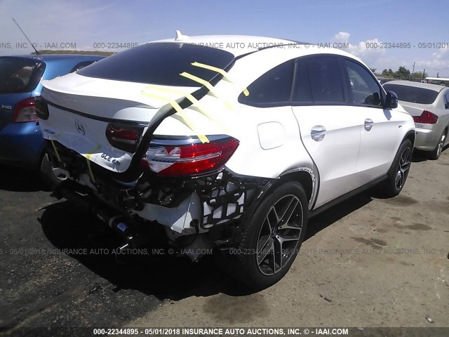 4JGED6EBXHA084482 - 2017 MERCEDES-BENZ GLE COUPE 43 AMG WHITE photo 4