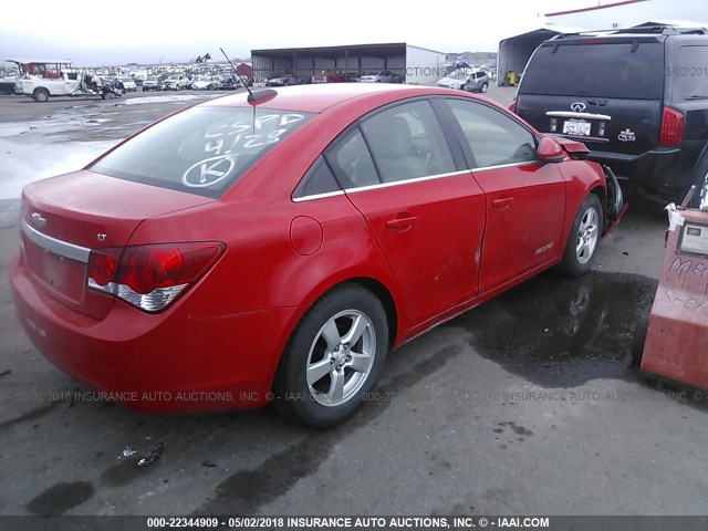 1G1PE5SBXG7130437 - 2016 CHEVROLET CRUZE LIMITED LT RED photo 4