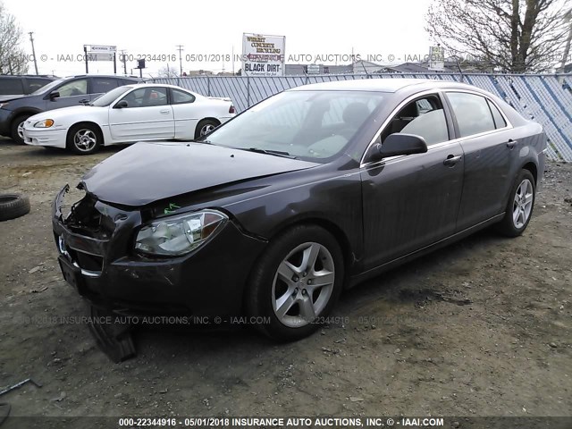 1G1ZB5E10BF182971 - 2011 CHEVROLET MALIBU LS 灰色 照片 2