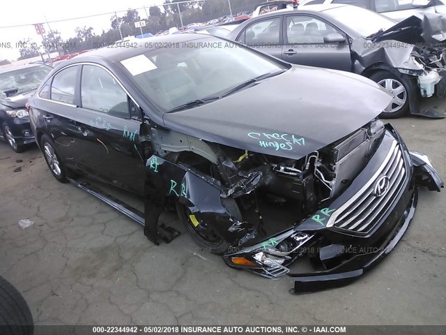 5NPE24AA5FH133895 - 2015 HYUNDAI SONATA ECO BLACK photo 1