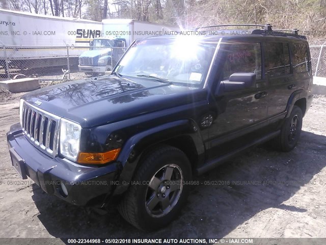 1J8HG48K77C501450 - 2007 JEEP COMMANDER BLACK photo 2