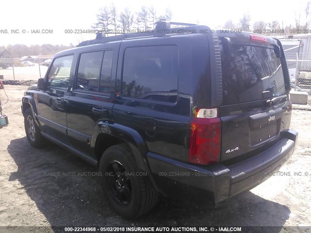 1J8HG48K77C501450 - 2007 JEEP COMMANDER BLACK photo 3