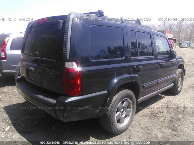 1J8HG48K77C501450 - 2007 JEEP COMMANDER BLACK photo 4