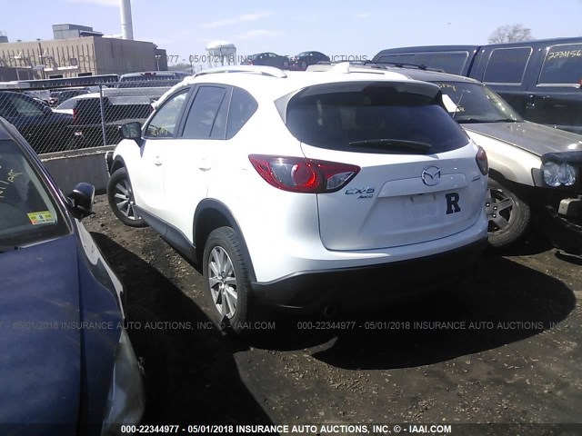 JM3KE4CY0F0529922 - 2015 MAZDA CX-5 TOURING WHITE photo 3