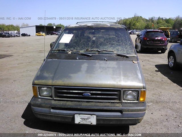 1FMDA11U8MZA34884 - 1991 FORD AEROSTAR BLUE photo 6