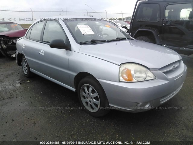 KNADC125X56402214 - 2005 KIA RIO SILVER photo 1