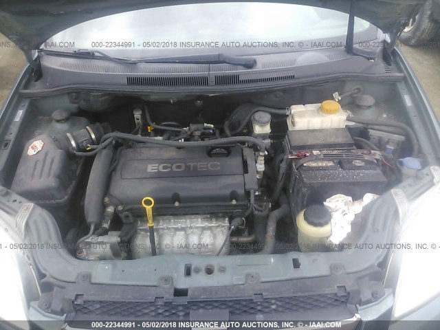 KL1TD5DEXAB111673 - 2010 CHEVROLET AVEO LS/LT 蓝色 照片 10