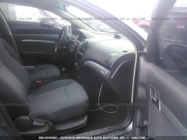 KL1TD5DEXAB111673 - 2010 CHEVROLET AVEO LS/LT 蓝色 照片 5