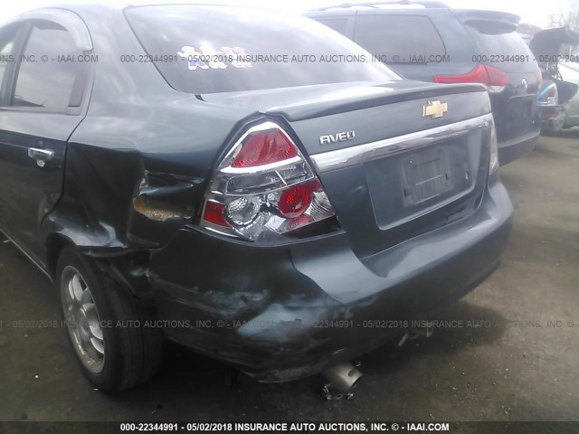 KL1TD5DEXAB111673 - 2010 CHEVROLET AVEO LS/LT 蓝色 照片 6