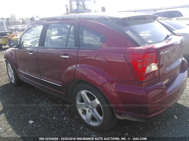 1B3HE78K57D432851 - 2007 DODGE CALIBER R/T RED photo 3