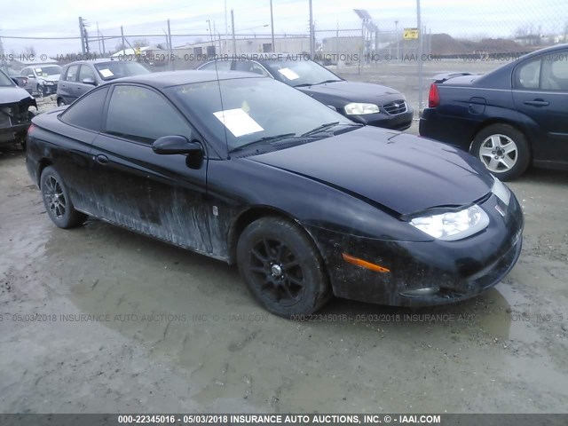 1G8ZY12712Z167086 - 2002 SATURN SC2 BLACK photo 1