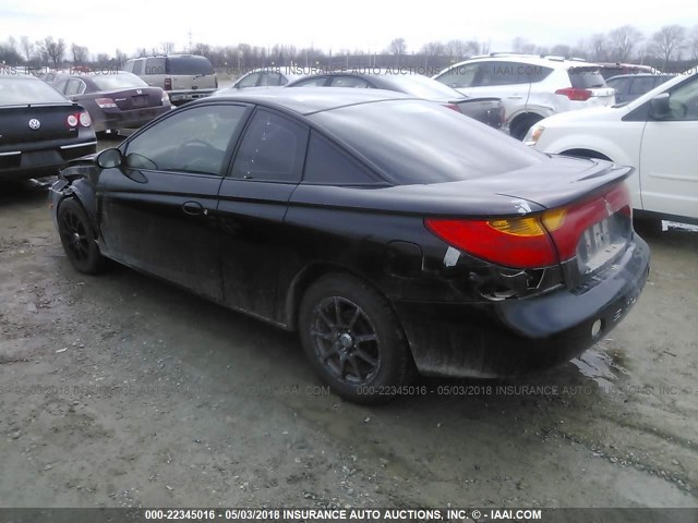 1G8ZY12712Z167086 - 2002 SATURN SC2 BLACK photo 3