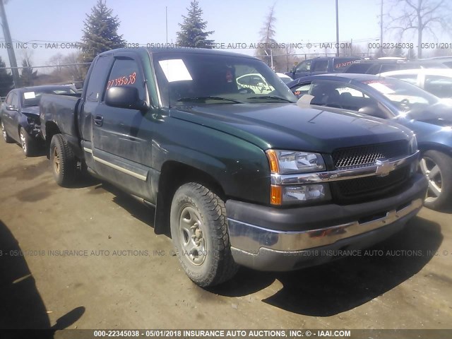 2GCEK19T541172988 - 2004 CHEVROLET SILVERADO K1500 მწვანე ფოტო 1