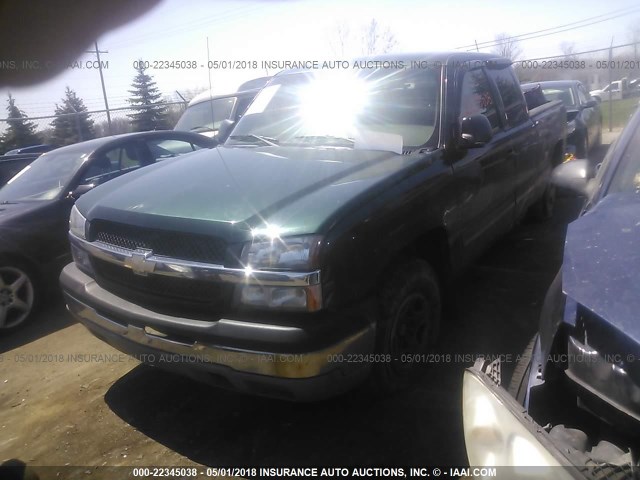 2GCEK19T541172988 - 2004 CHEVROLET SILVERADO K1500 მწვანე ფოტო 2
