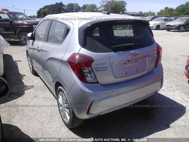 KL8CF6SA6GC611253 - 2016 CHEVROLET SPARK 2LT SILVER photo 3