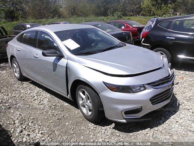 1G1ZB5STXHF156280 - 2017 CHEVROLET MALIBU LS Gümüş foto 1