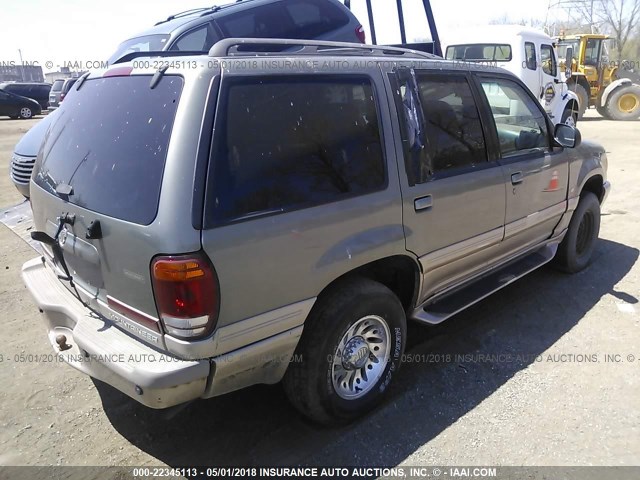 4M2ZU86PXYUJ48203 - 2000 MERCURY MOUNTAINEER  GREEN photo 4