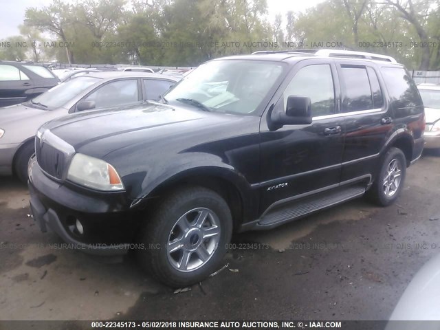5LMEU88H84ZJ49723 - 2004 LINCOLN AVIATOR 黑色 照片 2