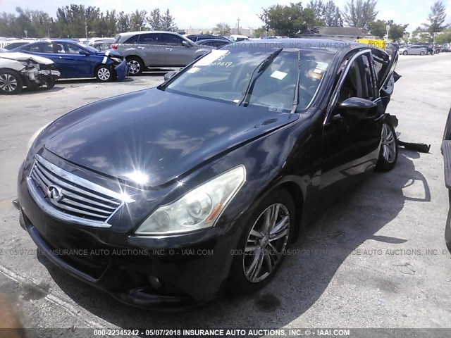 JN1CV6AP7BM510213 - 2011 INFINITI G37 SPORT BLACK photo 2