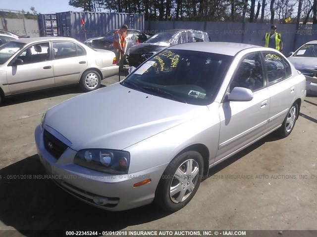 KMHDN46D45U146224 - 2005 HYUNDAI ELANTRA GLS/GT SILVER photo 2