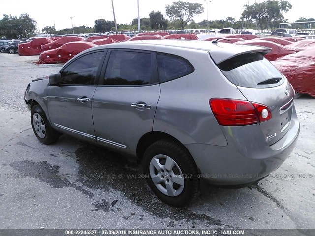 JN8AS5MTXDW035636 - 2013 NISSAN ROGUE S/SV SILVER photo 3