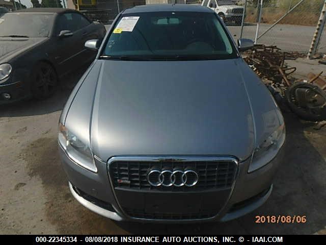 WAUAF78E68A138575 - 2008 AUDI A4 2.0T SILVER photo 6