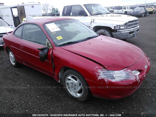 3FAKP1134YR243637 - 2000 FORD ESCORT ZX2 RED photo 1