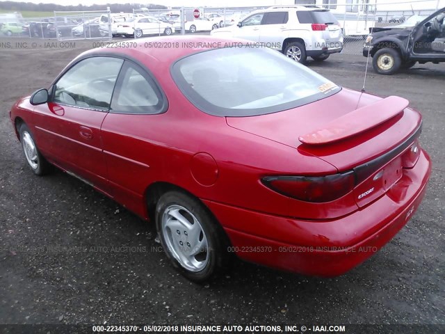 3FAKP1134YR243637 - 2000 FORD ESCORT ZX2 RED photo 3