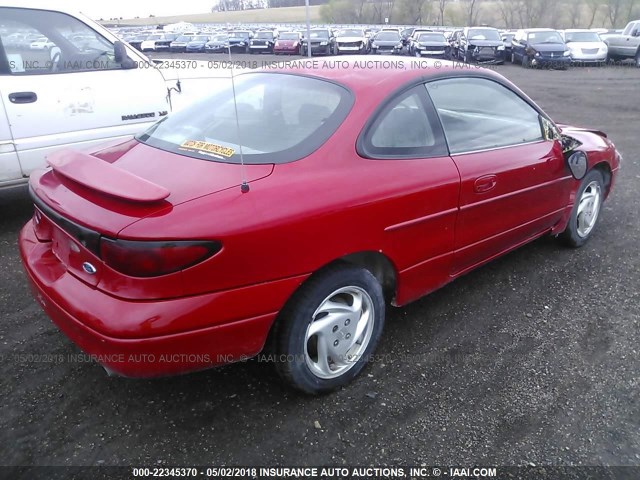 3FAKP1134YR243637 - 2000 FORD ESCORT ZX2 RED photo 4