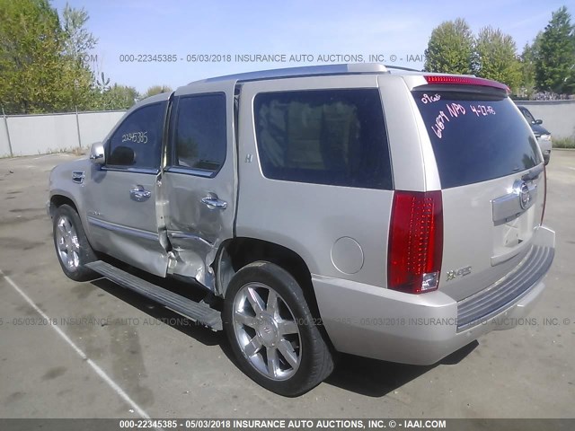 1GYFK43519R187903 - 2009 CADILLAC ESCALADE HYBRID TAN photo 3