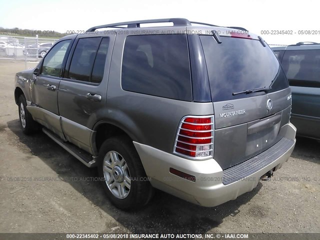 4M2ZU86W74ZJ35400 - 2004 MERCURY MOUNTAINEER  TAN photo 3