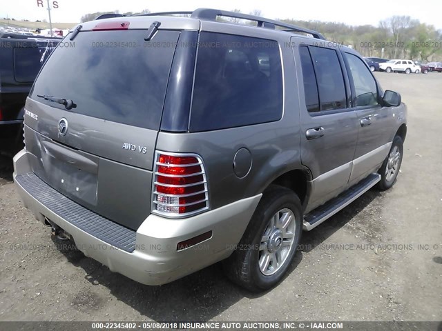 4M2ZU86W74ZJ35400 - 2004 MERCURY MOUNTAINEER  TAN photo 4